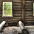 Log Pews, Mission Tejas State Park, 2008